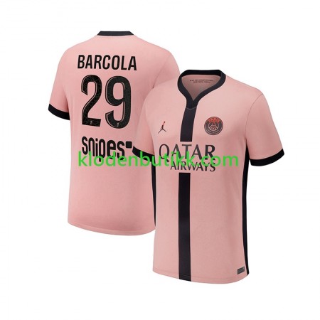 Paris Saint-Germain Bradley Barcola 29 Tredje Fotballdrakt 2024/25 Kortermet